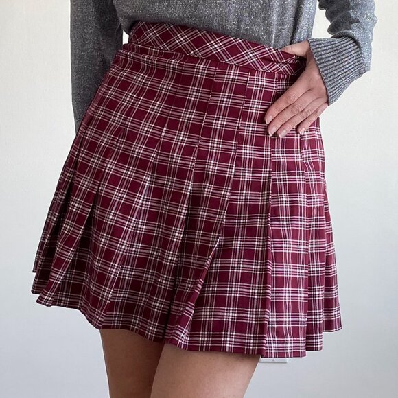Divided By H&M - Plaid Pleated Mini Skirt - Picture 4 of 15